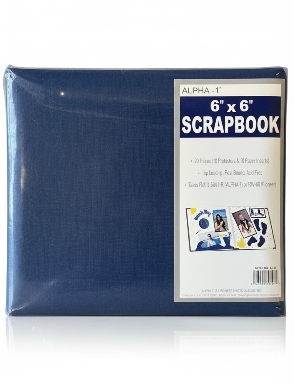 📷 6” x 6" Scrapbook - Navy Blue ((NWOT))📷